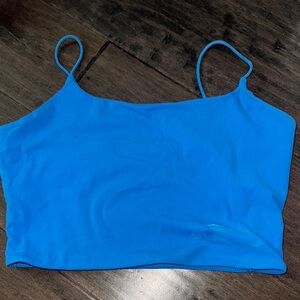 Garage Blue Fitted Crop Camisole
